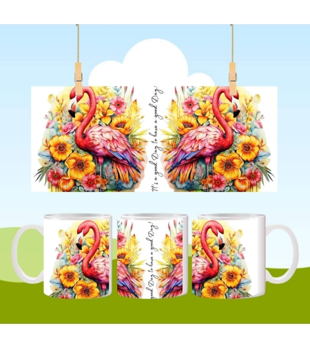 Чаша Фламинго -Добро утро 1