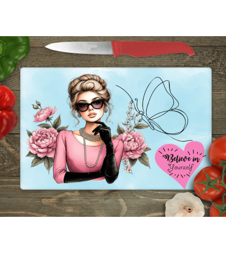 Стъклена дъска за рязане, 