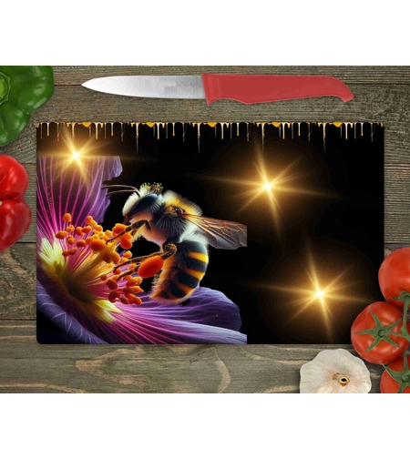 Стъклена дъска за рязане Пчели 5