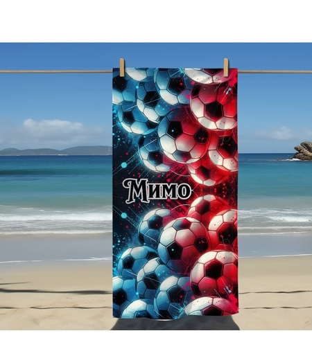 Кърпа за плажа футбол 6