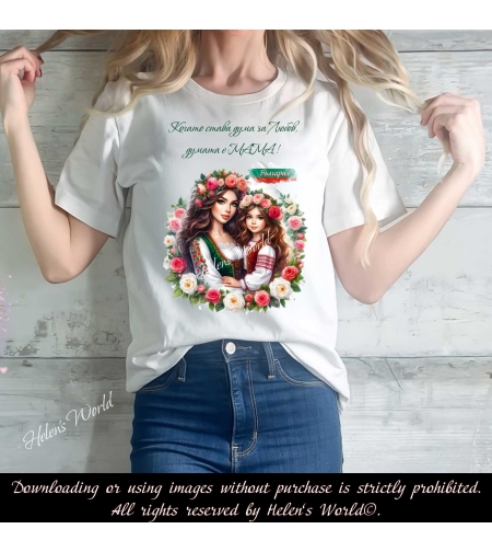 Тениска с български мотив България 