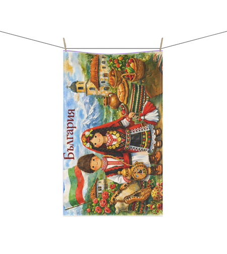 Персонализирана кухненска кърпа България 30×50 см 3