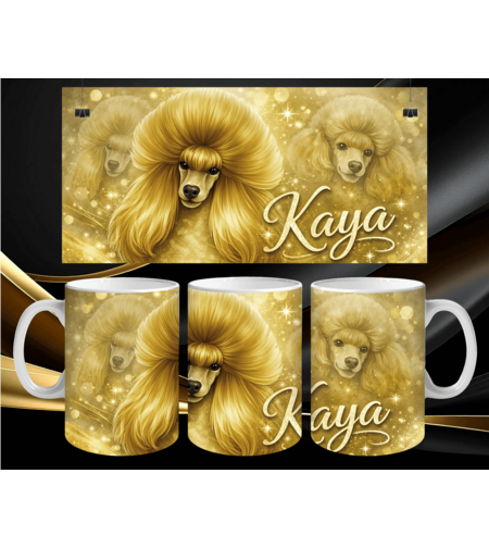 Чаша персонализирна Пудел 2