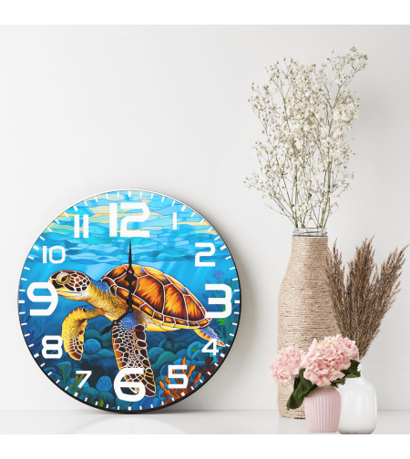 Персонализиран Стъклен часовник Костенурка