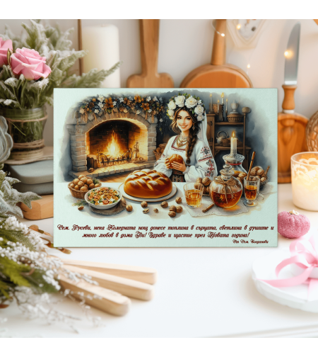 Стъклена дъска за рязане Коледа 81