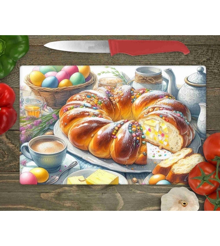 Стъклена дъска за рязане Великден 2