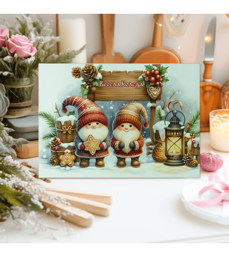 Стъклена дъска за рязане Коледа 63