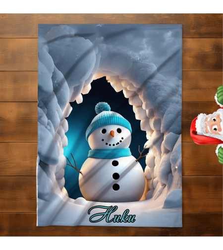 Персонализирано бебешко одеяло Коледа 4