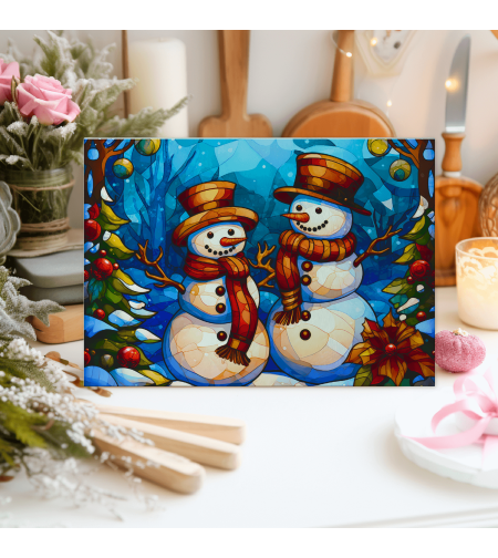 Стъклена дъска за рязане Коледа 74