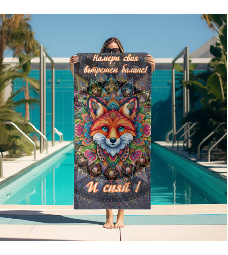 Кърпа за плажа Мандала