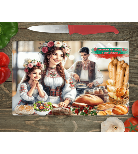 Стъклена дъска за рязане, В кухняна на мама