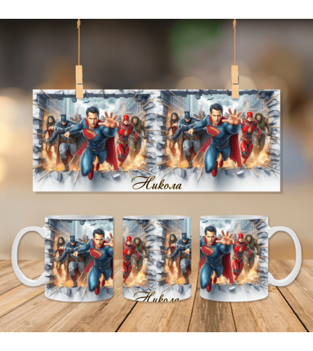 Чаша с Батбан и Супермен 3