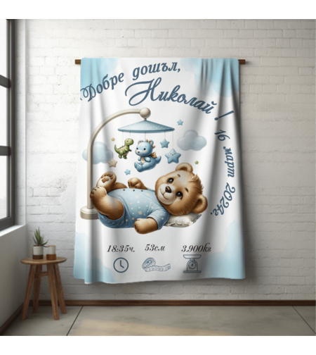 Бебешко одеяло Мече 16