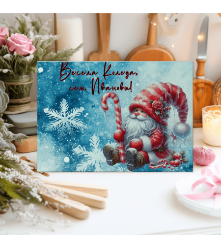 Стъклена дъска за рязане Коледа 29