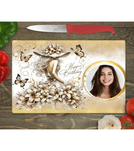 Стъклена дъска за рязане 