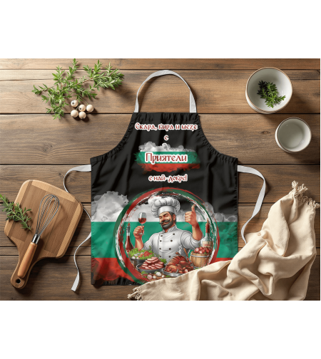 Престилка за готвене Шеф Готвач Приятели 6
