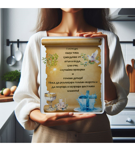 Персонализирана Дъска за заведение Благословия