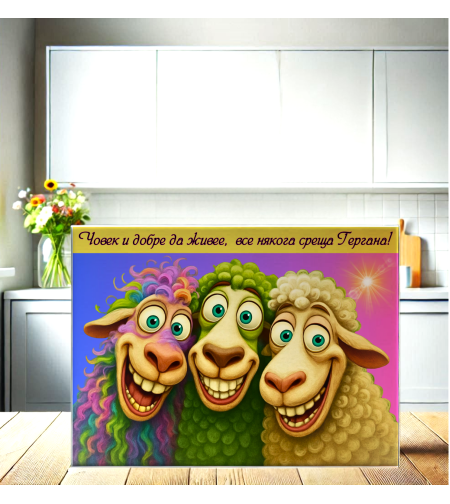 Стъклена персонализирана дъска  Гергьовден 5