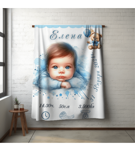 Бебешко одеяло Бебе момче 2