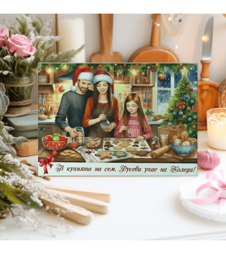 Стъклена дъска за рязане Коледа 72