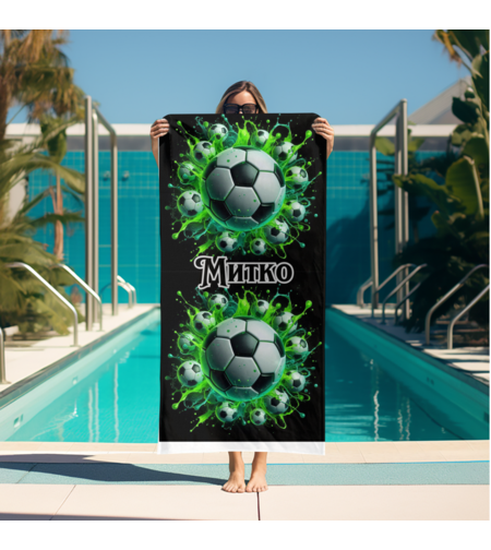 Кърпа за плажа футбол 3