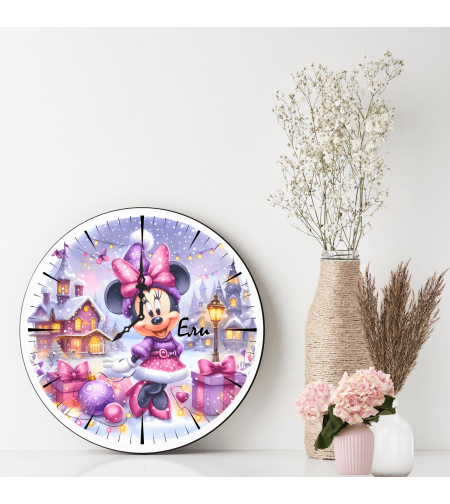 Персонализиран часовник Коледа Мини Маус 18