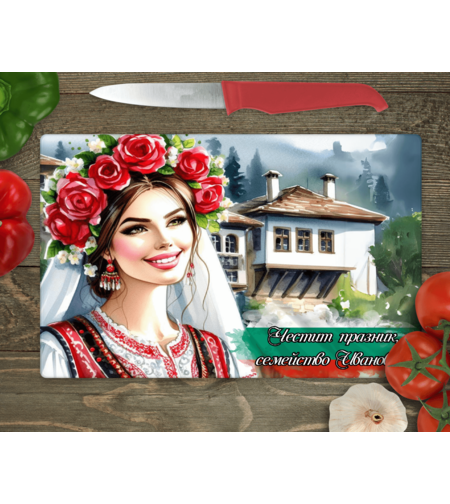 Стъклена дъска за рязане , 