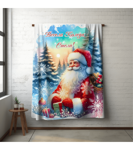 Персонализирано бебешко одеяло Коледа 27