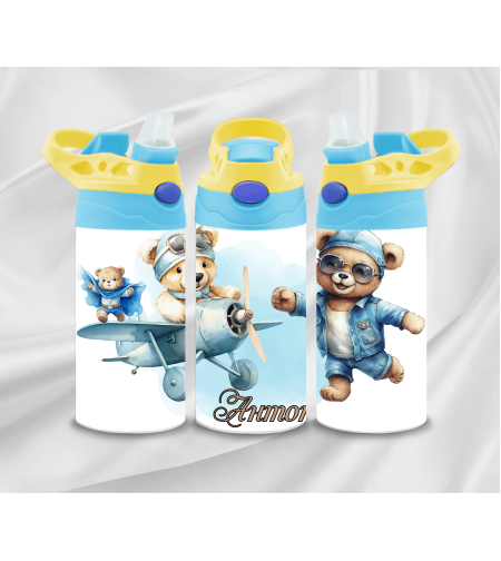 Цветно, свежо и практично – Алуминиево шише с персонализация 21