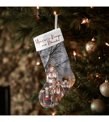 Коледен персонализиран чорап Коледари 2