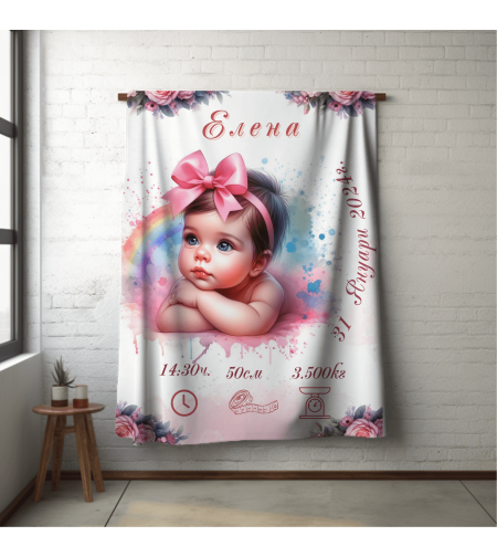 Бебешко одеяло Бебе момиче 8