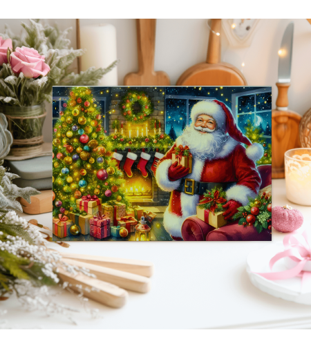 Стъклена дъска за рязане Коледа 65