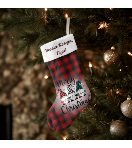 Коледен персонализиран чорап Коледна магия