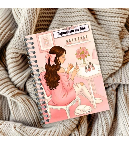 Тефтер персонализиран маникюристка