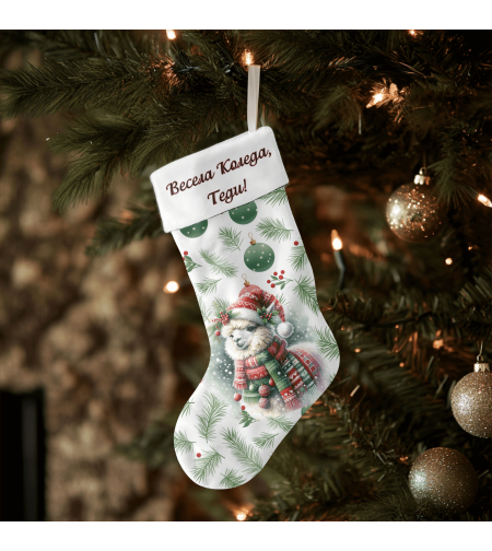 Коледен персонализиран чорап Коледна магия