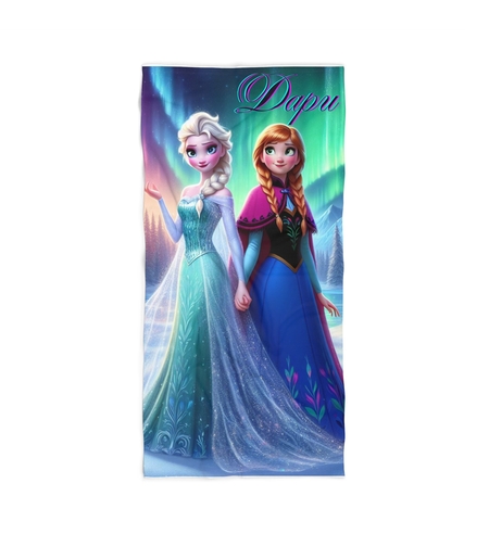 Кърпа за плаж Елза и Анна 3