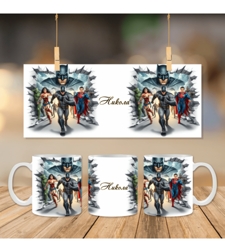 Чаша с Батбан и Супермен 2