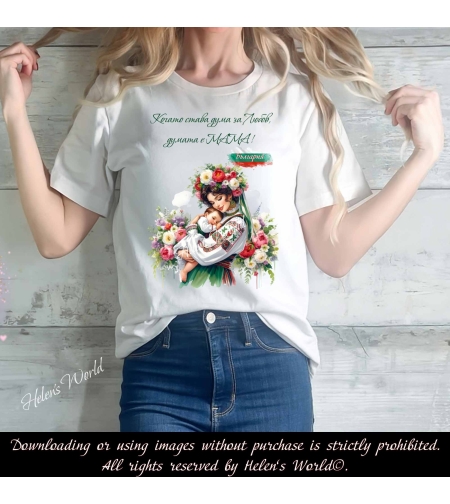 Тениска с български мотив България 