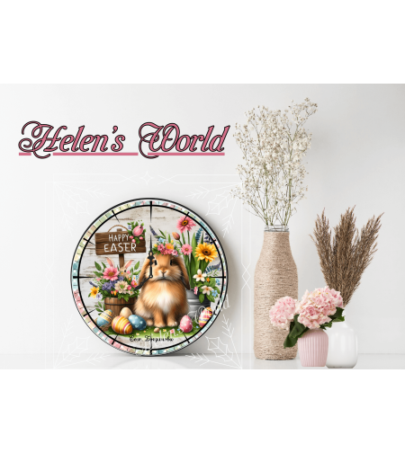 Персонализиран Стъклен часовник Великден 3