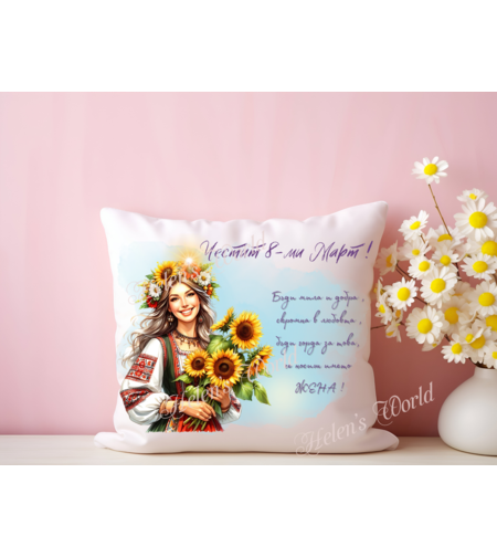 Персонализирана възглавничка 8 Март 21