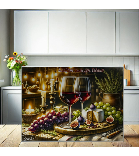 Стъклена дъска за рязане , Вино 5