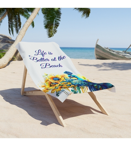 Кърпа за плажа Паун 2