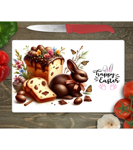 Стъклена дъска за рязане Великден 10