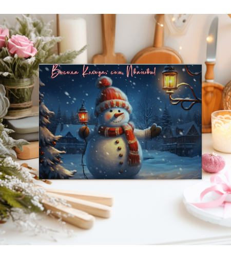 Стъклена дъска за рязане Коледа 46