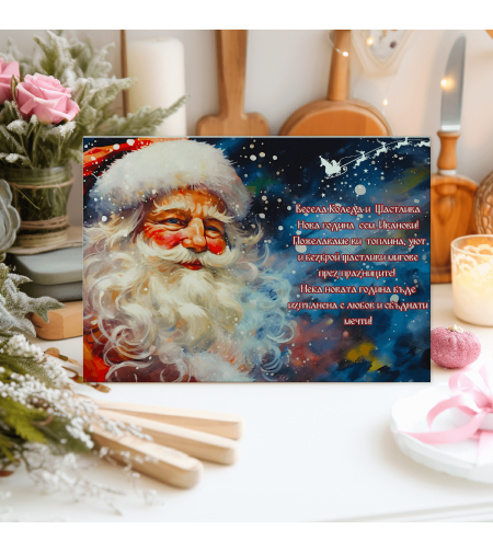 Стъклена дъска за рязане Коледа 42