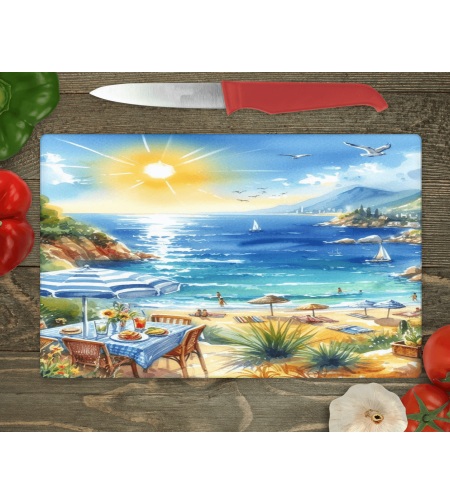 Стъклена дъска за рязане 