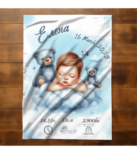 Бебешко одеяло Бебе момче 14