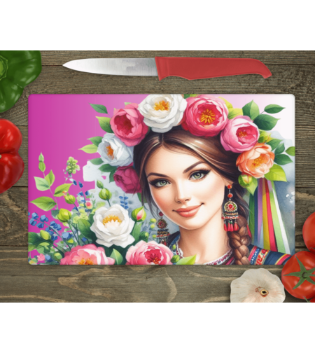 Стъклена дъска за рязане , 