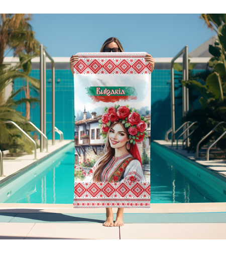 Кърпа за плаж Български мотиви 13