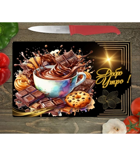 Стъклена дъска за рязане 